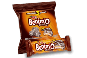 Eti Benim'o Coated Marshmallow And Coconut Biscuit Bag 72 gr