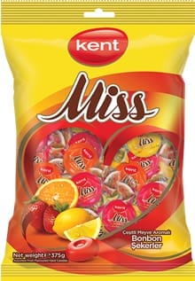 Kent Candy Fruit Juice Filled 375 gr