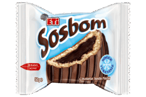 Eti Sosbom Chocolate Coated & Chocolate Sauce Filled Cake 50 gr