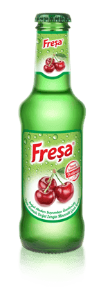 Freşa Sour Cherry Flavored Natural Rich Mineral Carbonated Drink 200 ml
