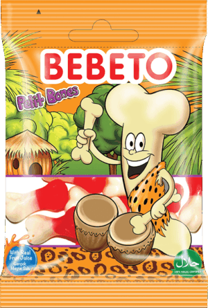 Kervan Gıda Bebeto Jelly Candy Petit Bones 20 grX12