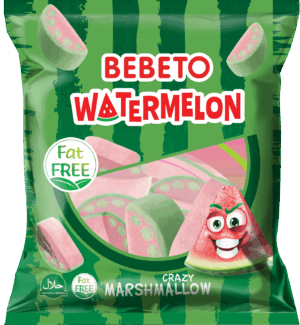 Kervan Gıda Bebeto Marshmallow Candy Watermelon 60 grX12