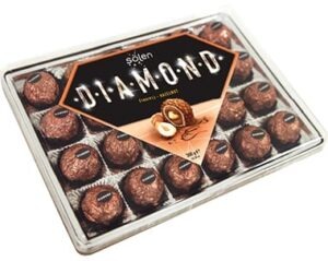 Şölen Dıamond Milk Chocolate Coated Wafer With Whole And Hazelnut Cream 300 gr