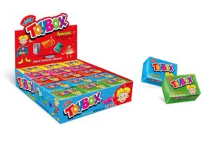 Toybox Fruit Flavored Sugared Gum Toy Gum 30 pc