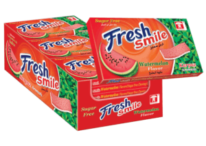 Saadet Fresh Smile Watermelon Flavoured Sugar Free Gum 14 gr