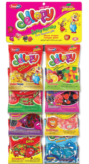 Saadet Jelly Jellopy Mix Gummy Candies 100 gr
