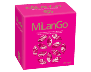 Şölen Milango Raspberry Filled Milk Chocolate With Raspberry Cream 2.5 kg