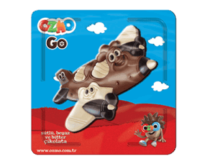 Şölen Ozmo Airplane Figured Milk, White Bitter Chocolate 30 gr