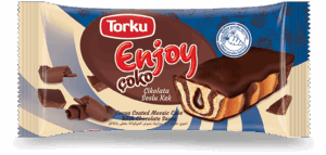 Torku Enjoy Çoko Cocoa Coated Mosaic Cake With Chocolate Sauce 55 gr