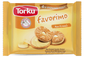 Torku Favorimo Banana Cream Biscuit 4X61 gr