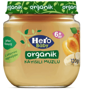 Ülker Hero Baby Organic Apricot Baby Food 120 gr